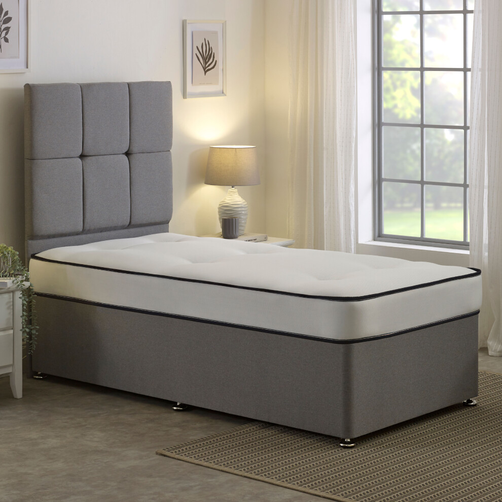 Extreme Comfort Ltd (2Ft6 Shorty Small Single Mattress - 75Cm X 175Cm) Damask Easyclean Double Life Dual Sided Tufted Mattress