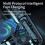 Transmisor FM Bluetooth QC 3.0 PD 3.0 de 36 W, Bluetooth 5.0, manos libres, asistente Siri (negro) 3
