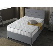 (4ft Small Double Mattress - 120cm x 190cm) Victoria White Castle Hybrid Mattress - Plush Comfort, Durable Design