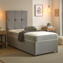 (European Single Mattress - 90cm x 200cm) Nebraska Hybrid Mattress - Soft Feel Quilted Cool Touch Surface