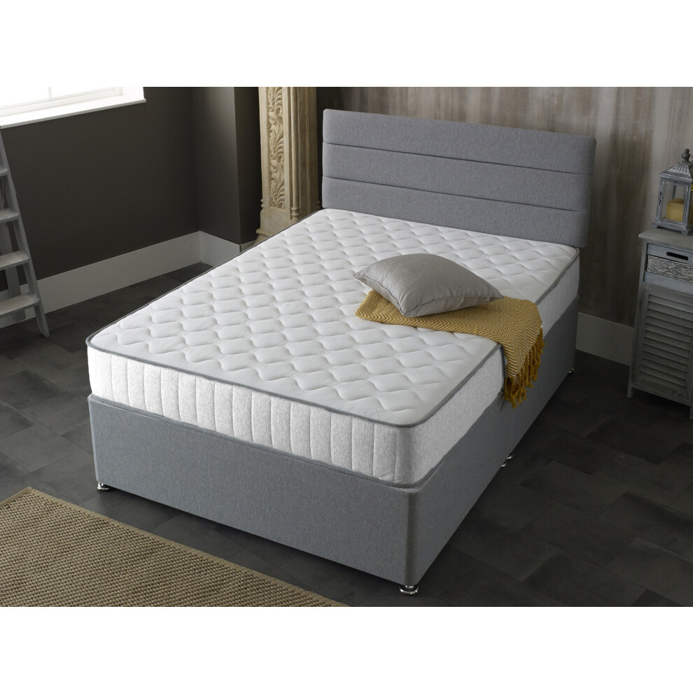 Starlight Beds (3Ft Single Mattress - 90Cm X 190Cm) Victoria White Castle Hybrid Mattress - Plush Comfort, Durable Design