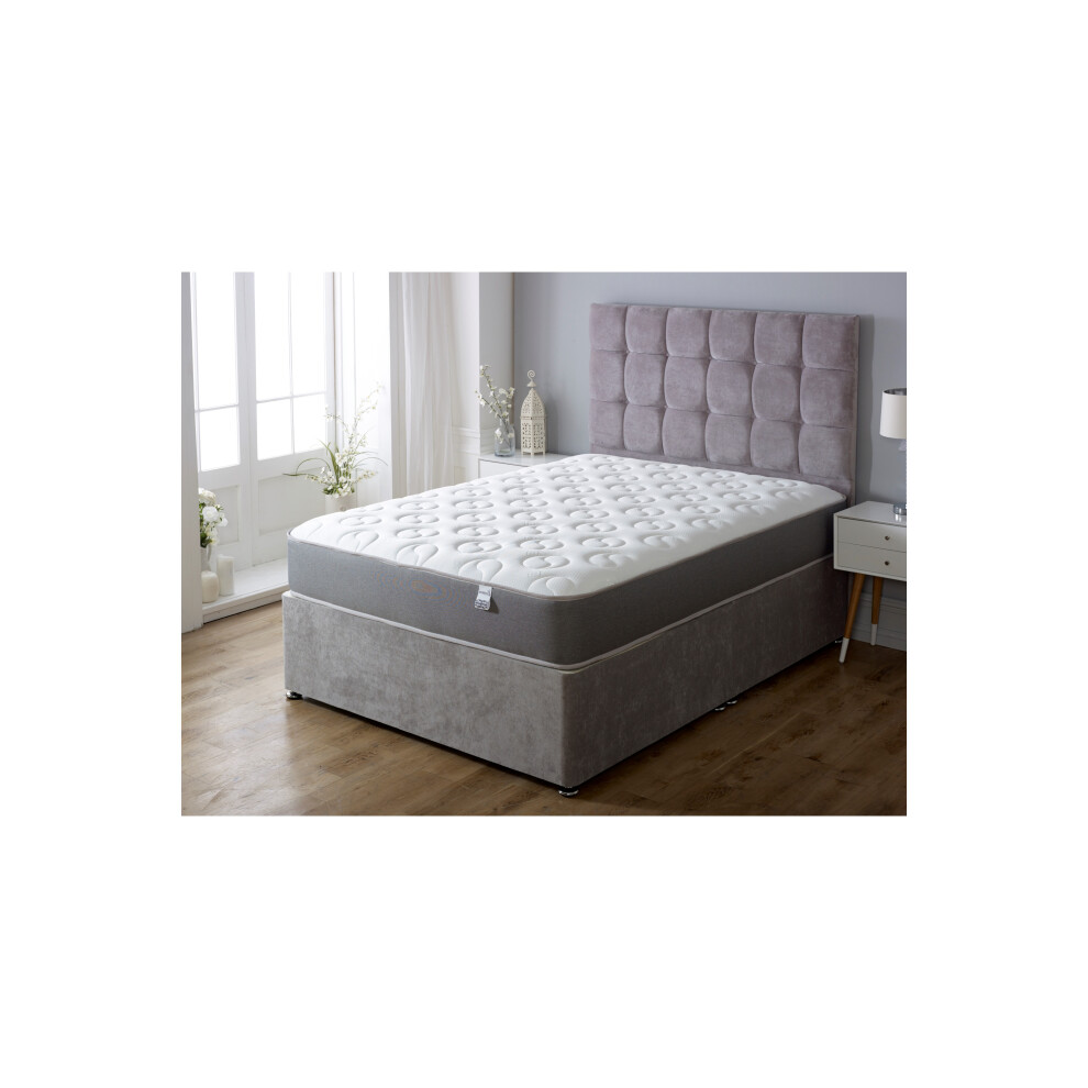 Starlight Beds (European Small Single Mattress - 80Cm X 200Cm) Ying & Yang Hybrid Mattress - 20Cm Deep, Premium Sprung & Memory Foam Support