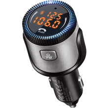 Transmetteur FM Bluetooth 5.1 36 W QC 3.0 PD 3.0, mains libres, assistant Siri (noir)