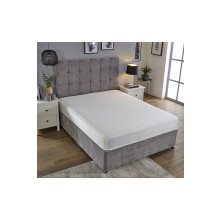 (European Small Single Mattress - 80cm x 200cm) Budget Memory Sprung Mattress - Quilted Cooltouch Straight Line Top Panel