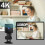 Mini Home Camera - 4K Wireless, Night Vision, Motion(Black) 2