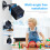 X2 Mini Smart Home Security Camera Wireless Remote Control Human Detection Sensor Camera HD 1080P Surveillance Cameras Night(Black) 3
