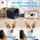 X2 Mini Smart Home Security Camera Wireless Remote Control Human Detection Sensor Camera HD 1080P Surveillance Cameras Night(Black) 4