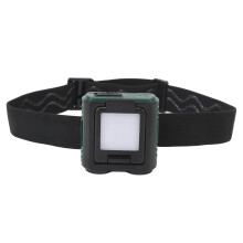 USB Rechargeable Headlamp, Lightweight Hat Light with Induction for Camping, Fishing, Hiking, Adjustable Headband(Green)