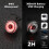 Smart Bike Tail Light - 260 Degree Visibility, USB Rechargeable(Black) 5