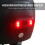 LED Helmet Light - Rechargeable, Rear Red Warning(Black) 2