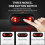 LED Helmet Light - Rechargeable, Rear Red Warning(Black) 3