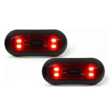 Motorcycle Helmet Lights - 2 Pack, USB Chargeable(Black)