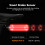 Smart Bike Tail Light - 260 Degree Visibility, USB Rechargeable(Black) 4
