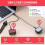 Bike Light Set - Rechargeable, Super Bright, LED(Black) 2