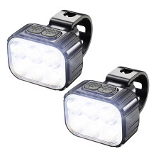 Bike Light Set - Rechargeable, Super Bright, LED(Black)