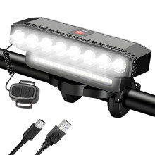 Bike Headlight - 28LED, USB Rechargeable, 7 Modes(Black)