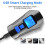 Bike Speedometer Light - USB Rechargeable, Odometer(Black) 2