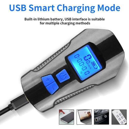 Bike Speedometer Light - USB Rechargeable, Odometer(Black) 1