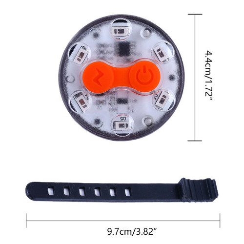 Night Riding Light - Multifunctional, USB Charging(Black) 1