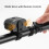 Bicycle Siren Set - Ultra Bright, USB Rechargeable(Black) 4