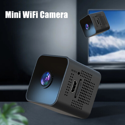 Mini Camera - Wireless WiFi, HD 1080P, Night Vision(Black) 1