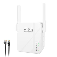Wlan zosilňovač 300 Mb/s, mini zosilňovač bezdrôtového signálu (biely)