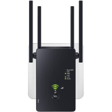 Dvojpásmový Wlan opakovač 1200 mbit/s, 4 antény (čierna)