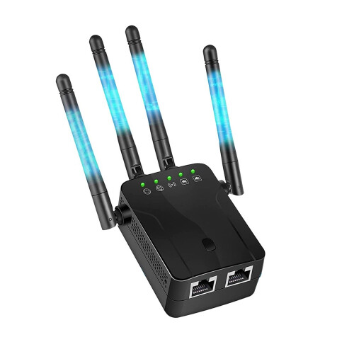 1200 Mbps Wifi opakovač, duálne antény (čierne)