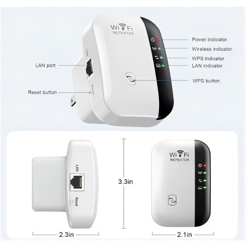 Extensor Wifi 5.000 Pés Quadrados, Compatível Com Alexa  (branco) 2