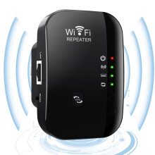 Wifi Extender Až do 4 000 štvorcových stôp, režim Repeater/AP (čierny)