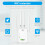 Amplificador Wlan 300mbit/s, Porta Lan  (branco) 2