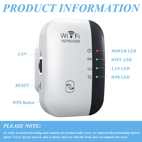 Extensor Wifi Até 4.000 Pés Quadrados, Configuração Com 1 Toque  (branco) 1