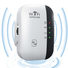 Extensor de Wi-Fi de hasta 4000 pies cuadrados, configuración de un solo toque (blanco)