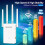 Extensor Wifi 300 Mbps, 2,4 Ghz, Longo Alcance  (branco) 3