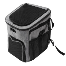 Dog Bike Basket Waterproof Breathable Removable Dog Carrier Backpack for Outdoor Travel(Black)