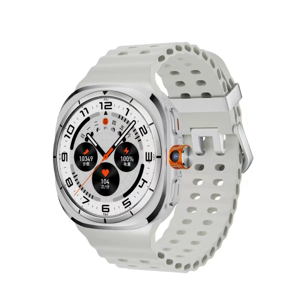 Amoled Smartwatch With Rotating Camera, Sim/Gps - Android/Ios (White) White 6976918059055