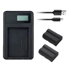 Charger & 2X Batteries Canon EOS D30 D40 D60 5D  10D 20D 20DA 30D 40D 50D 300D