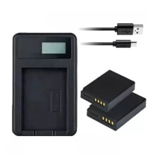 Charger & 2X Batteries Panasonic DMC-ZS6 DMC-ZS7 DMC-ZS8 DMC-ZS9 DMC-ZS10 DMC-ZS15