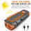 Solar Bicycle Light - Dual Lamp Beads, USB(Black) 2