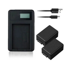 Charger & 2X Batteries Panasonic DC-FZ80 DC-FZ81 DC-FZ82 DC-FZ83 DMC-FZ40