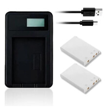 Charger & 2X Batteries Nikon Coolpix P5000 P510 P5100 P520 P530 P6000 P80 P90 S10