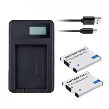 Charger & 2X Batteries Canon PowerShot A3500 IS A4000 IS A4050 IS ELPH 110 HS