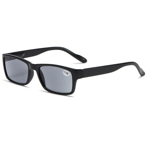 (+2.0, Black) Mens Tinted Reading Glasses Sunglasses Retro Readers UV +1.0 1.5 2.0 2.5 3.0 3.5