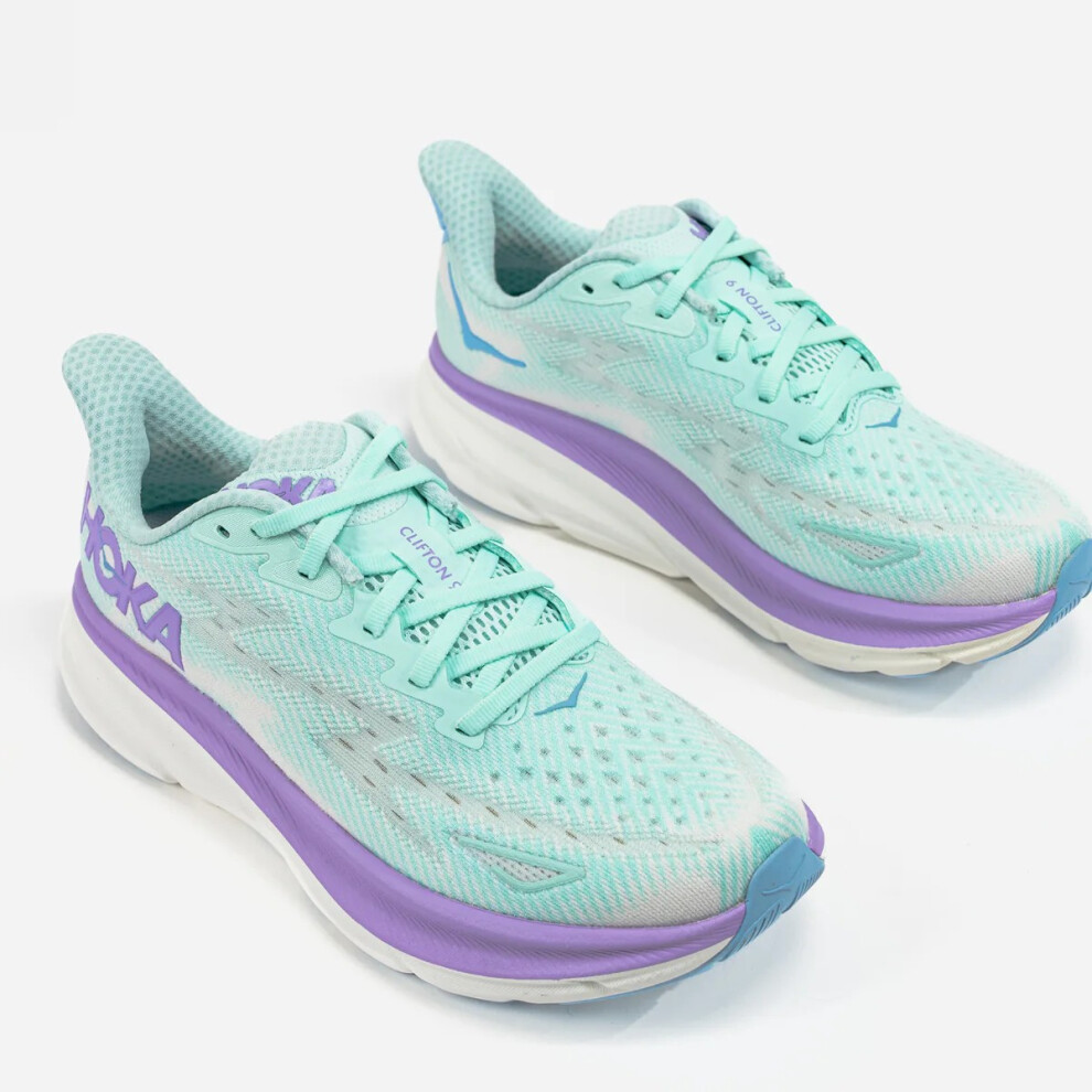 (EUR37) (WMNS) HOKA ONE ONE Clifton 9 'Sunlit Ocean Lilac Mist'