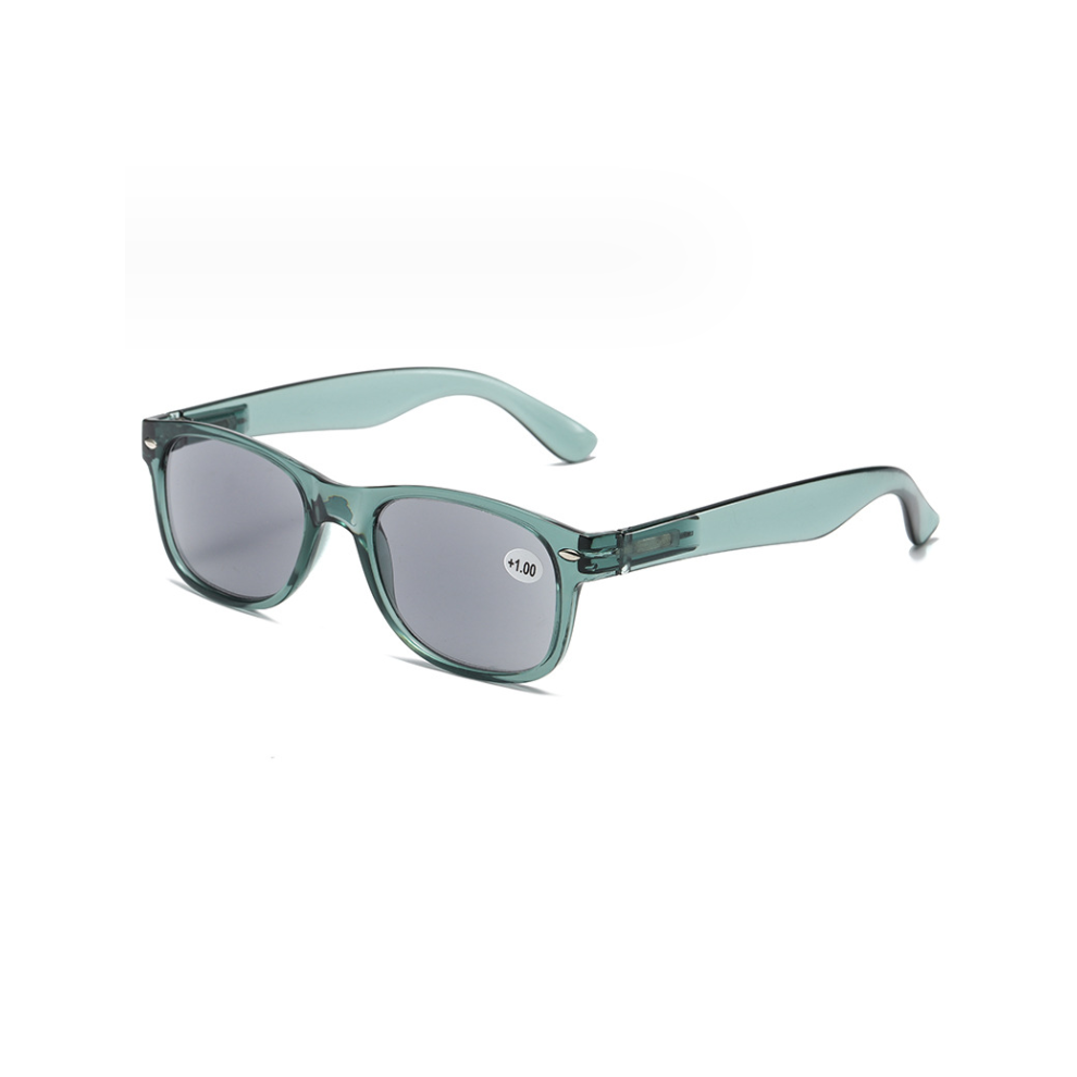 (+2.5, Transparent Green) Sun Readers Tinted Reading Glasses +1.00 to +4.00 Sunglasses UV400