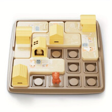(cat) Children Dog Maze Puzzles Logical Thinking Training Board Game Travel Activities Games Parent-Child Interactive Educational Toys