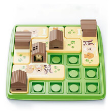 (dog) Children Dog Maze Puzzles Logical Thinking Training Board Game Travel Activities Games Parent-Child Interactive Educational Toys