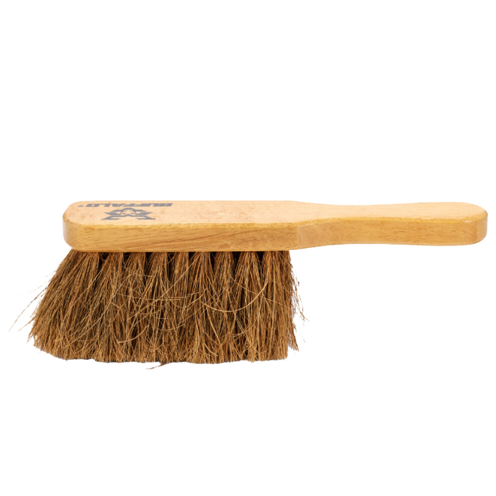 Buffalo Soft Coco Bannister Hand Brush - Gentle Dusting For Delicate Surfaces, Natural Bristles & Durable Wooden Stock, Built To Last
