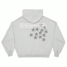 (GRAY121, S) Y2K Classic Casual Autumn Harajuku Hip Hop Gothic Letter Pattern Printed Plus Size Hoodie Men's and Women's Sweatshirts