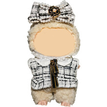 (D) 17cm Doll Clothes - 3-Piece Doll Outfit Set with Hat & Accessories, Premium Breathable Fabric (No Doll)